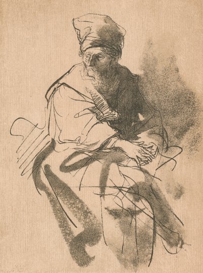 Une étude, 17ème siècle, 1906 - Rembrandt van Rijn