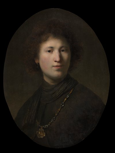 Un jeune homme avec une chaîne - Rembrandt van Rijn