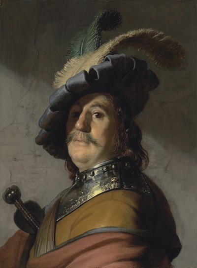 Un homme avec une gorgerette et un bonnet - Rembrandt van Rijn