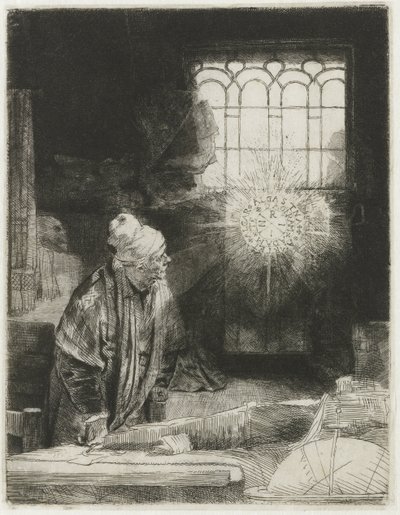 Un érudit dans son étude - Rembrandt van Rijn