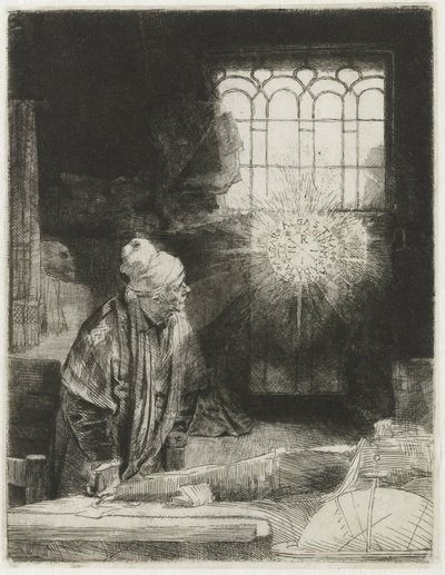 Un érudit dans son bureau - Rembrandt van Rijn