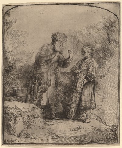 Abraham et Isaac - Rembrandt van Rijn