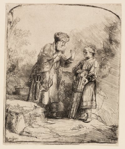 Abraham et Isaac - Rembrandt van Rijn
