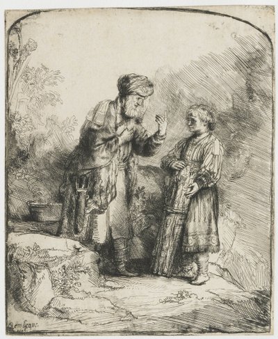 Abraham et Isaac - Rembrandt van Rijn