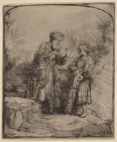 Abraham et Isaac - Rembrandt van Rijn