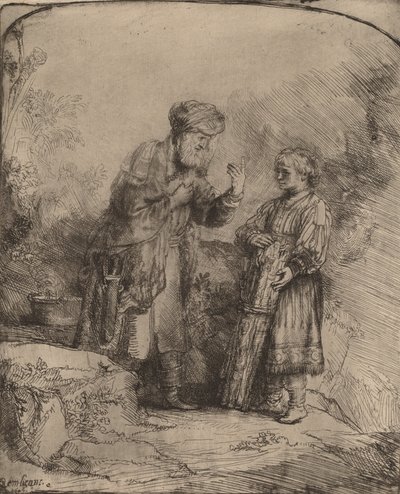 Abraham et Isaac, 1645 - Rembrandt van Rijn