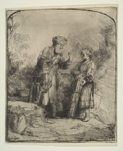 Abraham et Isaac, 1645 - Rembrandt van Rijn
