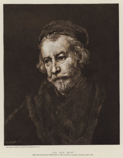 Un vieil homme - Rembrandt van Rijn