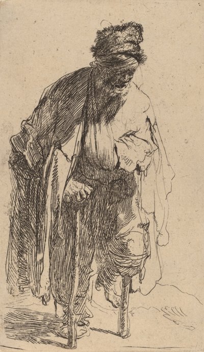 Mendiant avec une jambe de bois, vers 1630 - Rembrandt van Rijn