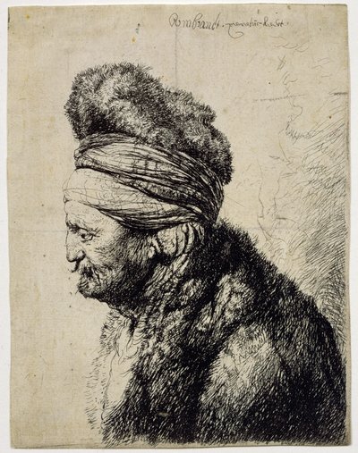 La Deuxième Tête Orientale - Rembrandt van Rijn