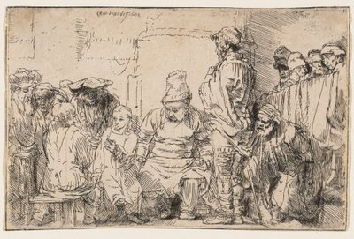 Le Christ discutant avec les docteurs - Rembrandt van Rijn