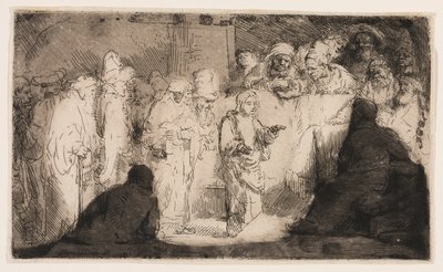 Christ disputant avec les docteurs : une esquisse - Rembrandt van Rijn