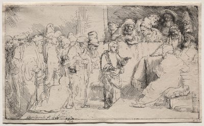 Le Christ disputant avec les docteurs : Une esquisse, 1652 - Rembrandt van Rijn