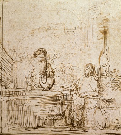 Christ et la femme de Samarie - Rembrandt van Rijn
