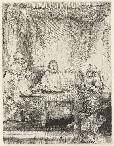 Le Christ à Emmaüs - Rembrandt van Rijn