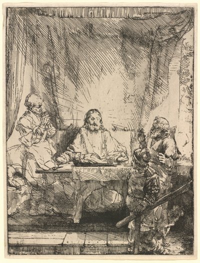 Le Christ à Emmaüs : le grand format - Rembrandt van Rijn