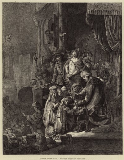 Le Christ devant Pilate - Rembrandt van Rijn