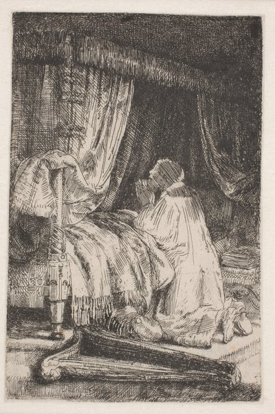 David en prière - Rembrandt van Rijn