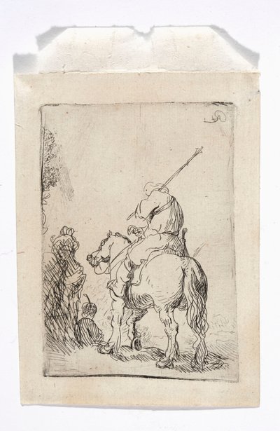 Un cavalier coiffé d