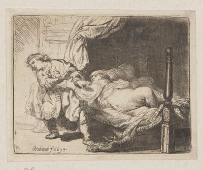 Joseph et la femme de Potiphar (Potifar) - Rembrandt van Rijn