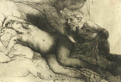 Jupiter et Antiope, vers 1659 - Rembrandt van Rijn