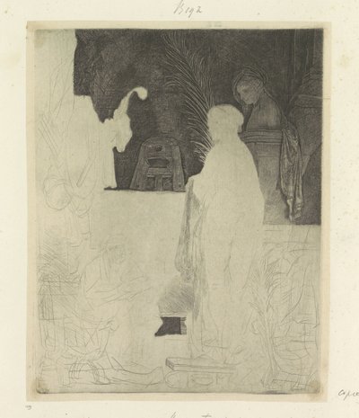 Artiste dessinant un modèle - Rembrandt van Rijn