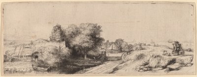 Paysage avec un laitier, vers 1650 - Rembrandt van Rijn