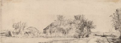 Paysage avec une route à côté d