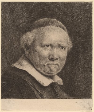 Lieven Willemsz van Coppenol : la grande plaque - Rembrandt van Rijn