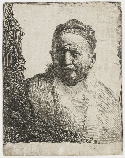 Un homme avec une calotte - Rembrandt van Rijn