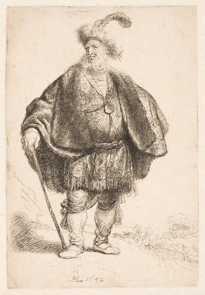 Homme debout, vêtu d