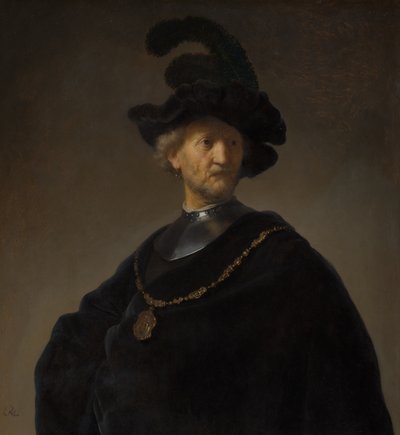 Vieil homme avec une chaîne en or - Rembrandt van Rijn