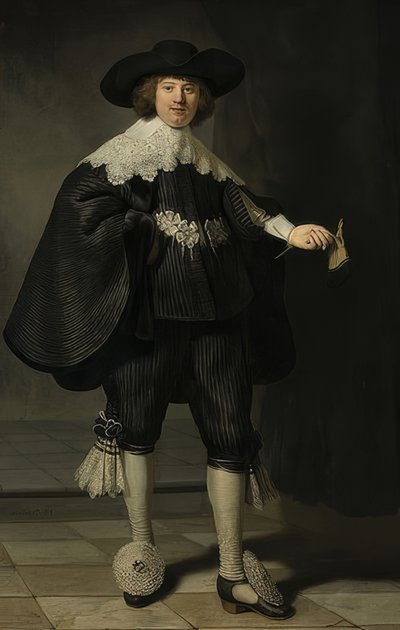 Portrait de Marten Soolmans - Rembrandt van Rijn