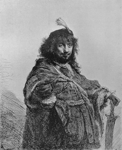 Rembrandt avec le sabre - Rembrandt van Rijn