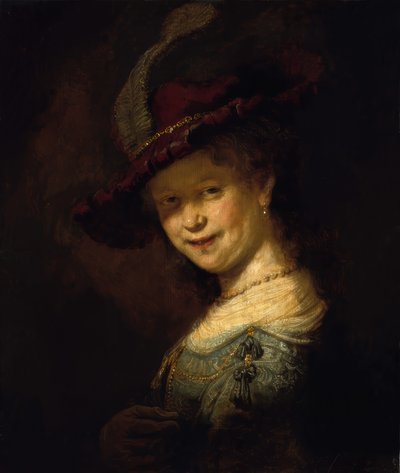 Saskia van Uylenburgh en jeune fille - Rembrandt van Rijn