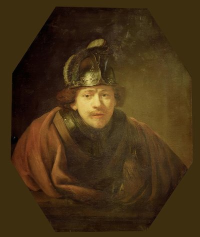 Autoportrait en guerrier - Rembrandt van Rijn
