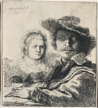 Autoportrait avec Saskia - Rembrandt van Rijn