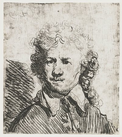 Autoportrait, tête nue - Rembrandt van Rijn
