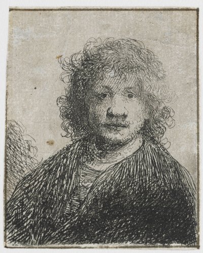 Autoportrait avec un nez large - Rembrandt van Rijn