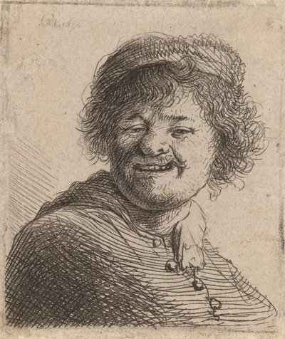 Autoportrait en riant, 1630 - Rembrandt van Rijn