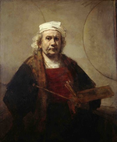 Autoportrait avec deux cercles, ca 1665-1669 - Rembrandt van Rijn