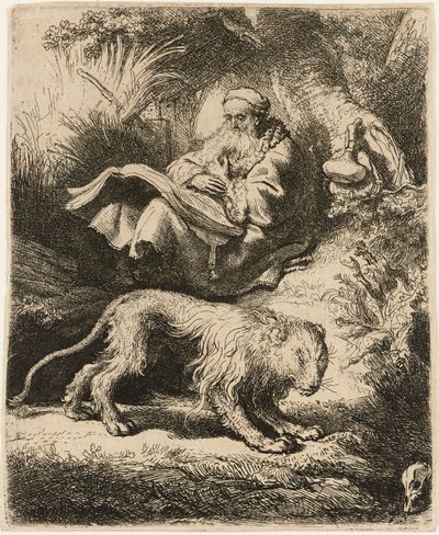 Saint Jérôme lisant, 1634 - Rembrandt van Rijn