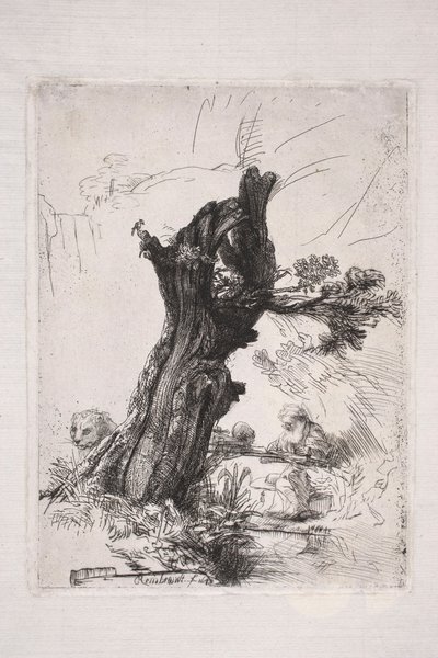 Saint Jérôme écrivant près d