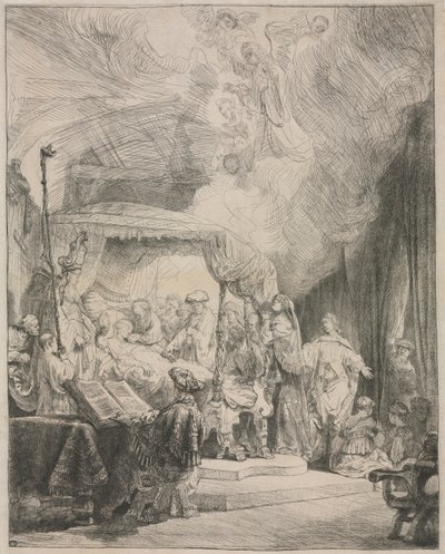 La Mort de la Vierge - Rembrandt van Rijn