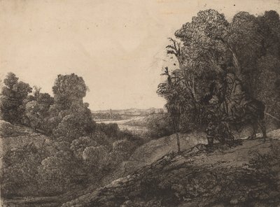 La fuite en Égypte : Modifié de Seghers - Rembrandt van Rijn