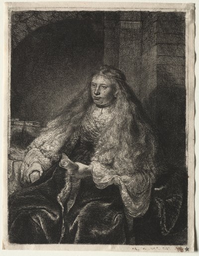 La grande mariée juive - Rembrandt van Rijn