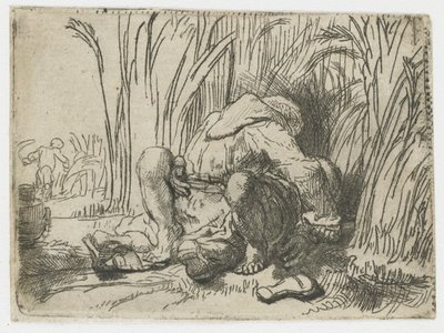 Le Moine dans le champ de maïs - Rembrandt van Rijn