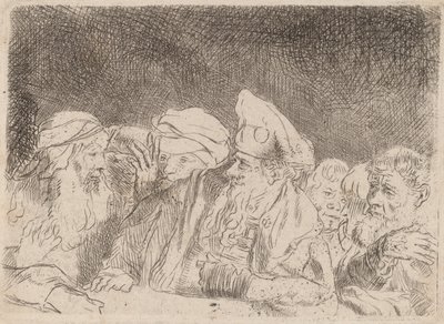 Les pharisiens débattant (fragment de l