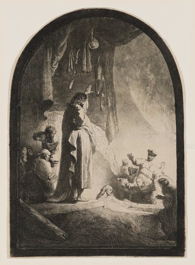 La résurrection de Lazare - Rembrandt van Rijn