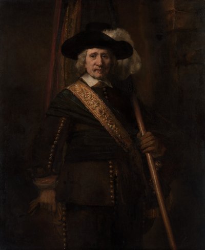 Le porte-étendard Floris Soop, 1604-1657, 1654 - Rembrandt van Rijn